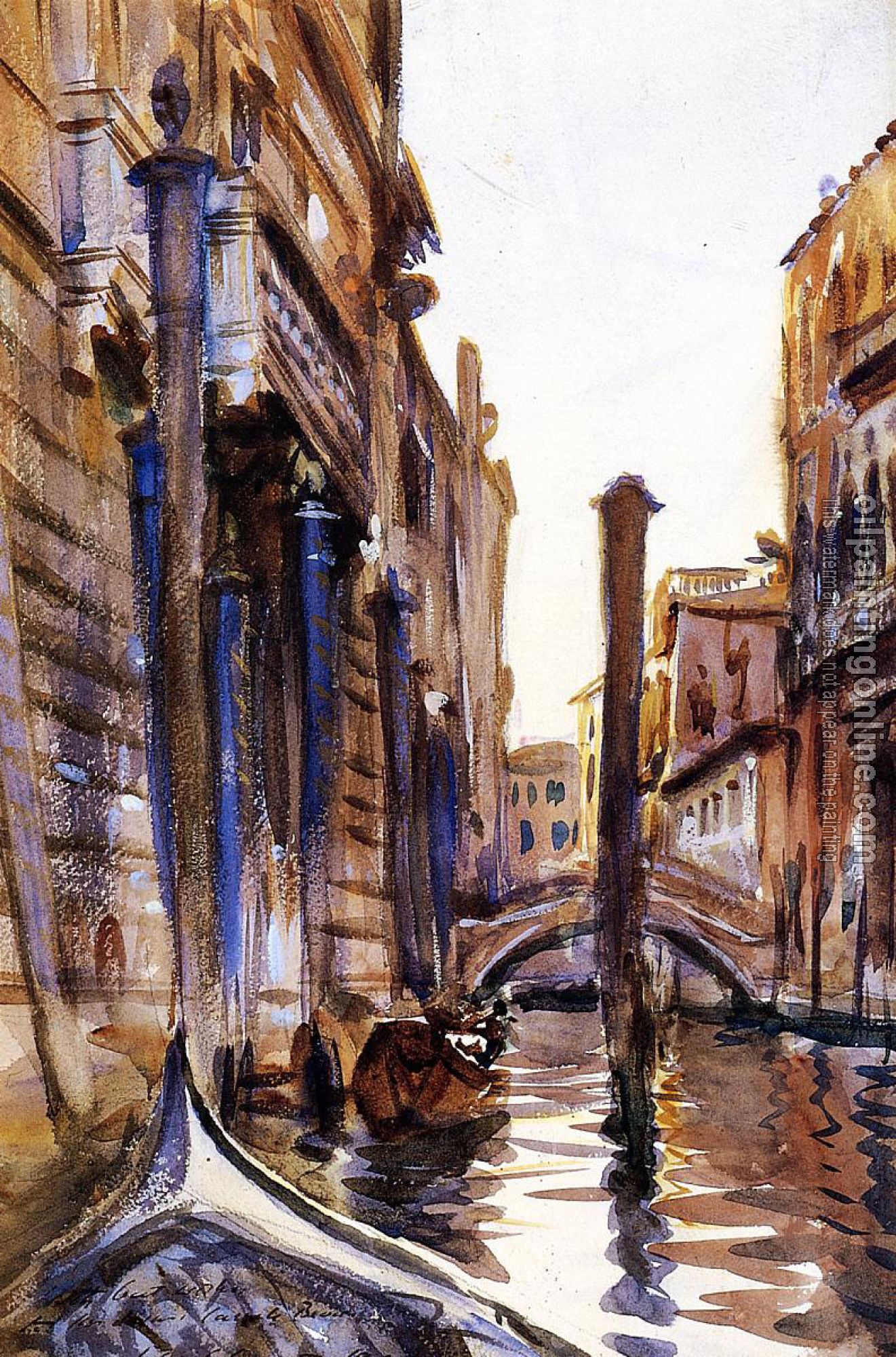 Sargent, John Singer - Side Canal in Venice